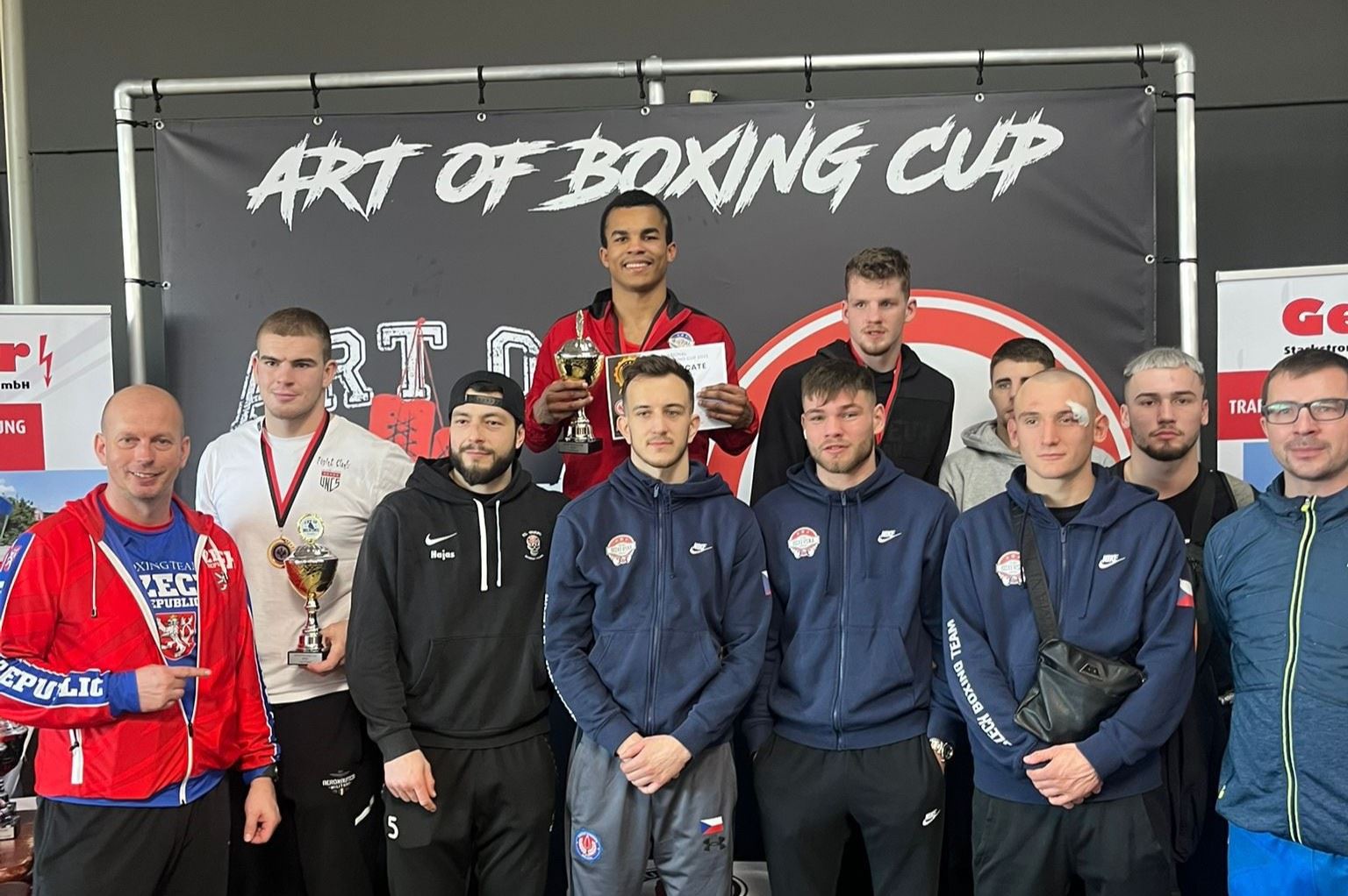 Reprezentace mužů na mezinárodním turnaji ve Frankfurtu ART OF BOXING CUP.