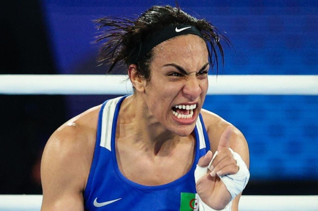 Imane Khelif na olympiádě.