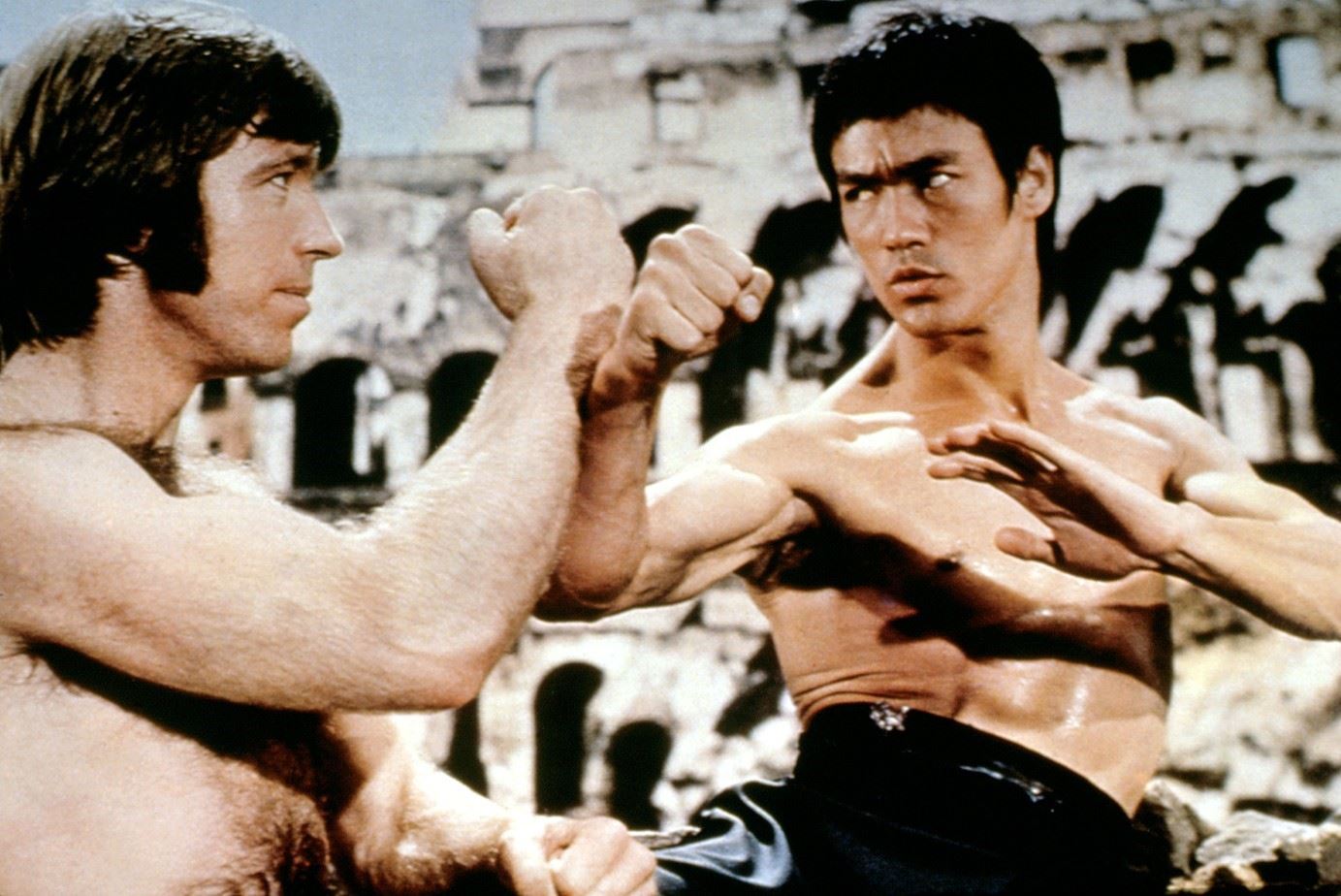 Chuck Norris a Bruce Lee.