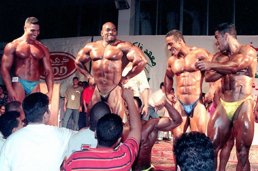 Flex Wheeler (druhý zleva) v roce 1997.