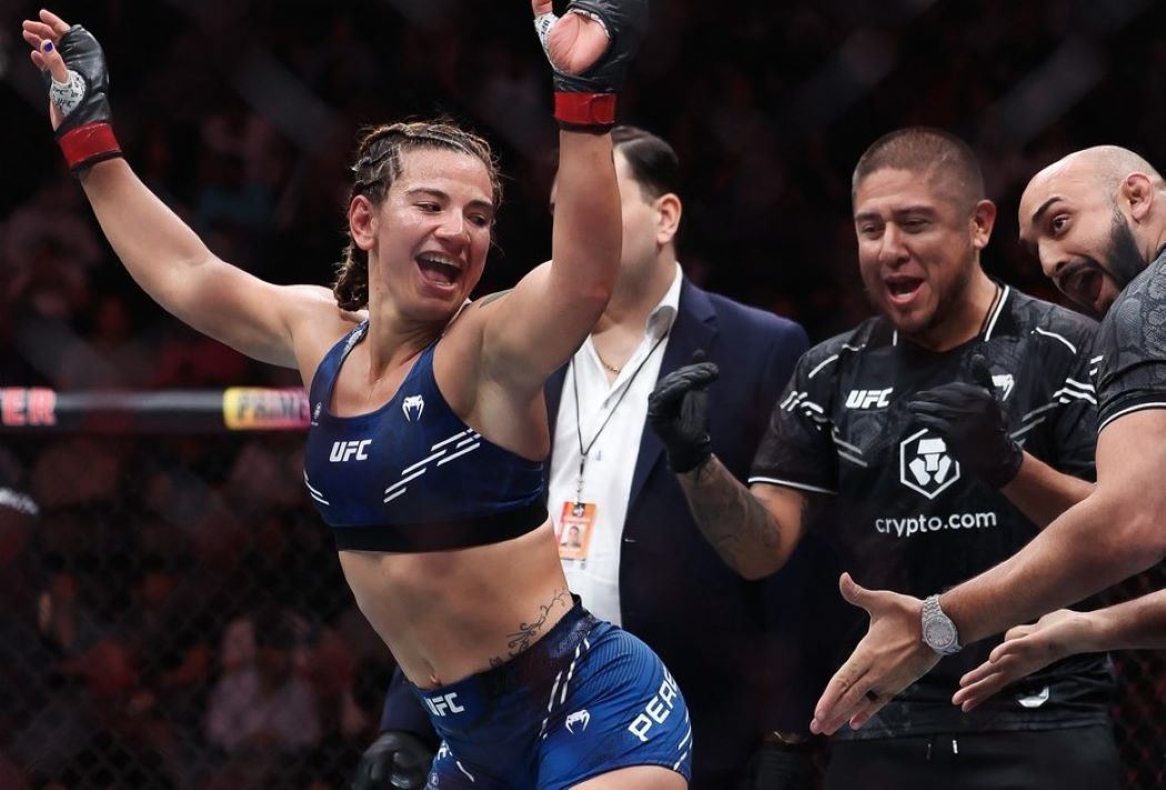 Ailin Perez po zápase v UFC.