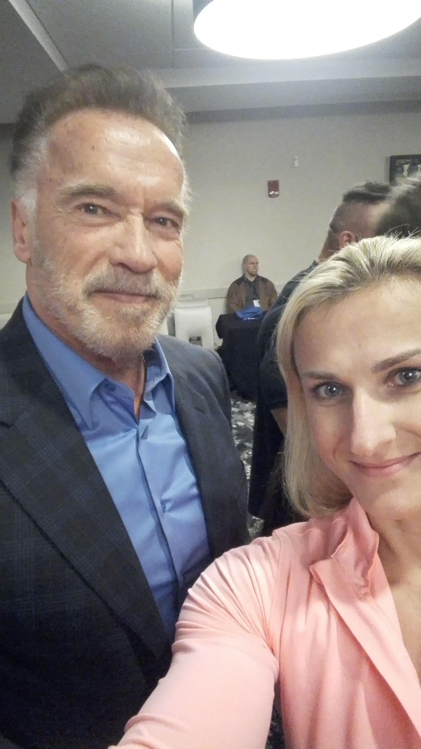 Lenka Ferenčuková a slavný Arnold Schwarzenegger.