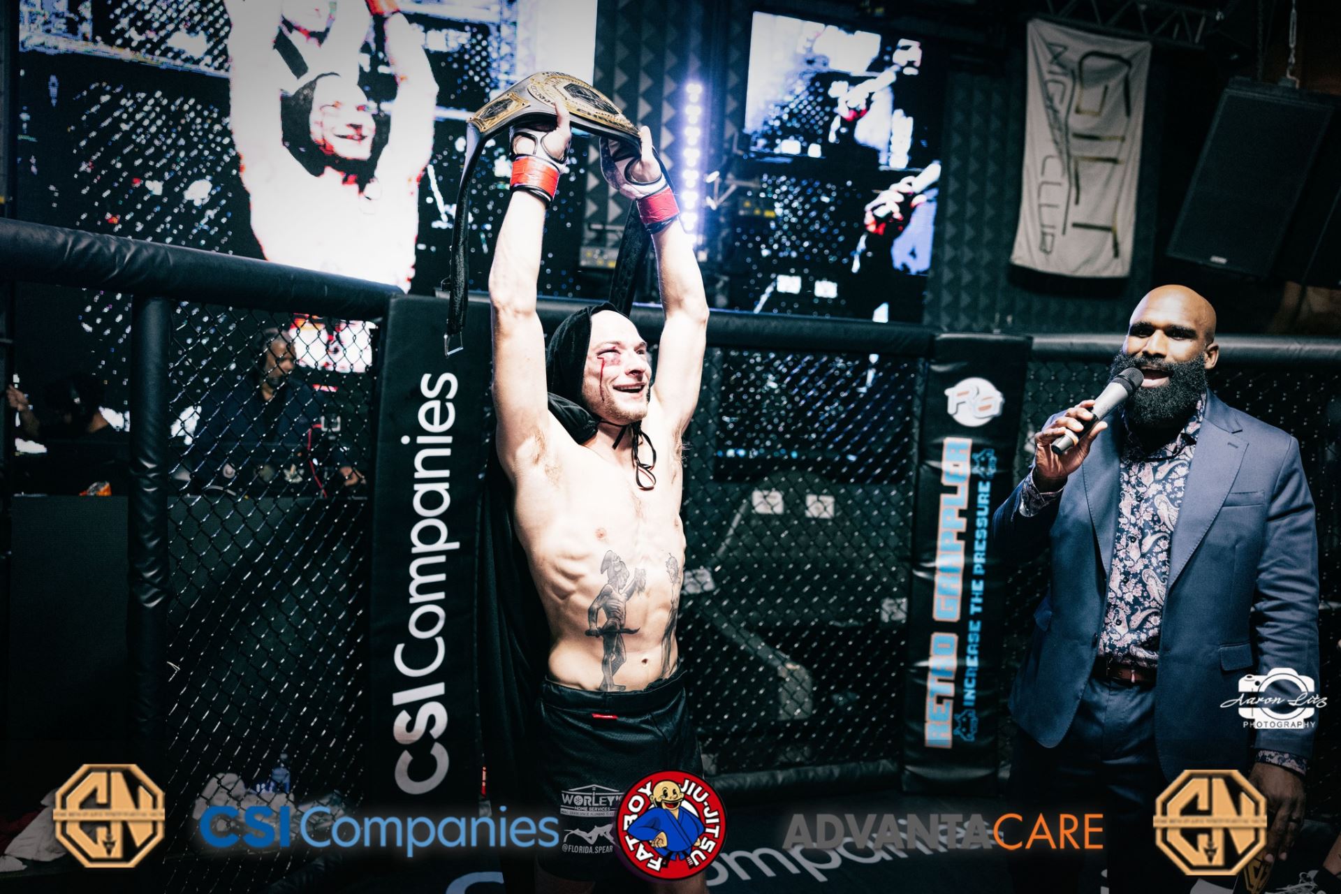 Jeremy Williams byl vidět na Combat Night MMA.