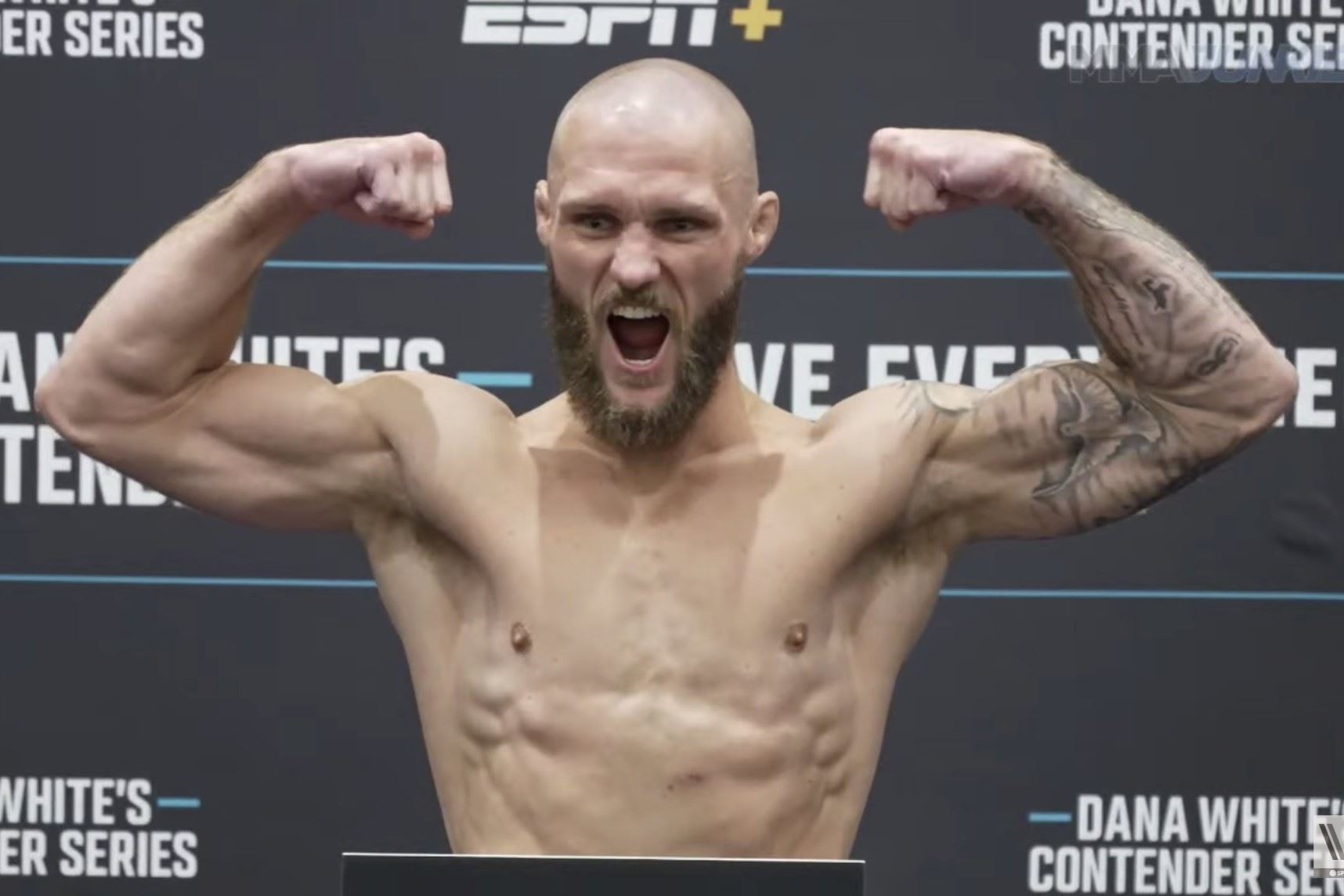 Thomas Paull před draftem do UFC.