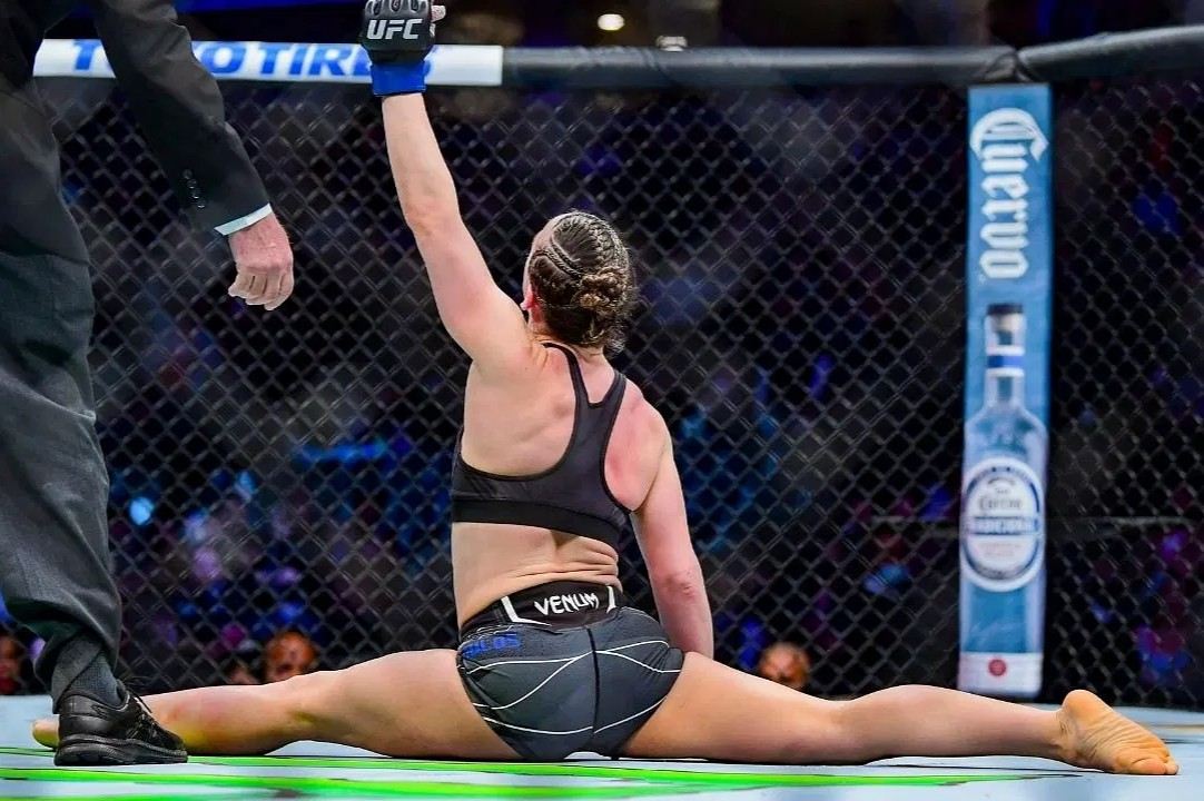 Vanessa Demopoulos po boji v UFC.